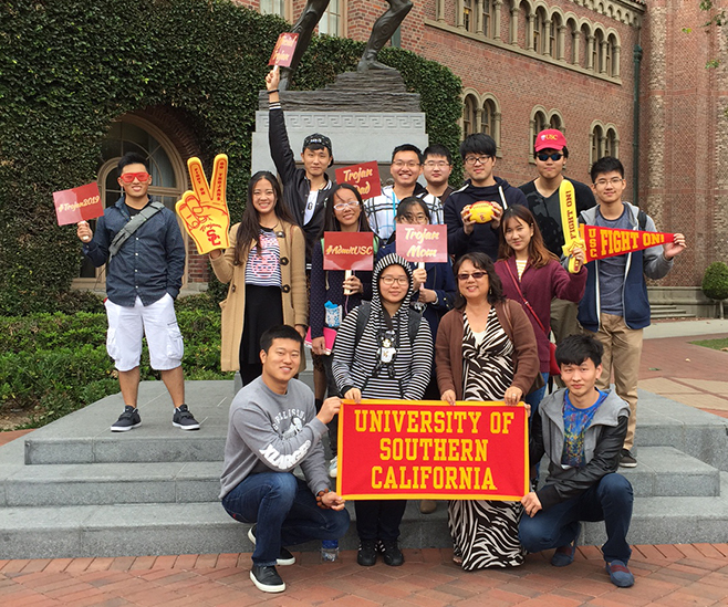 international friends from china